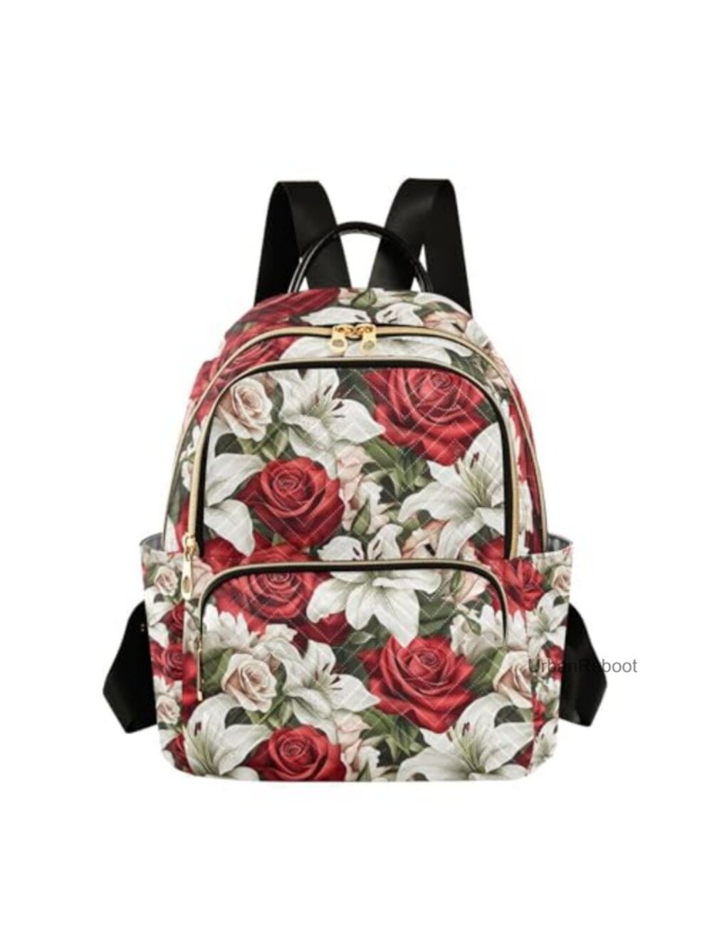 Quilted Polyester Mini Backpack Purse Lightweight Travel Daypack Women
